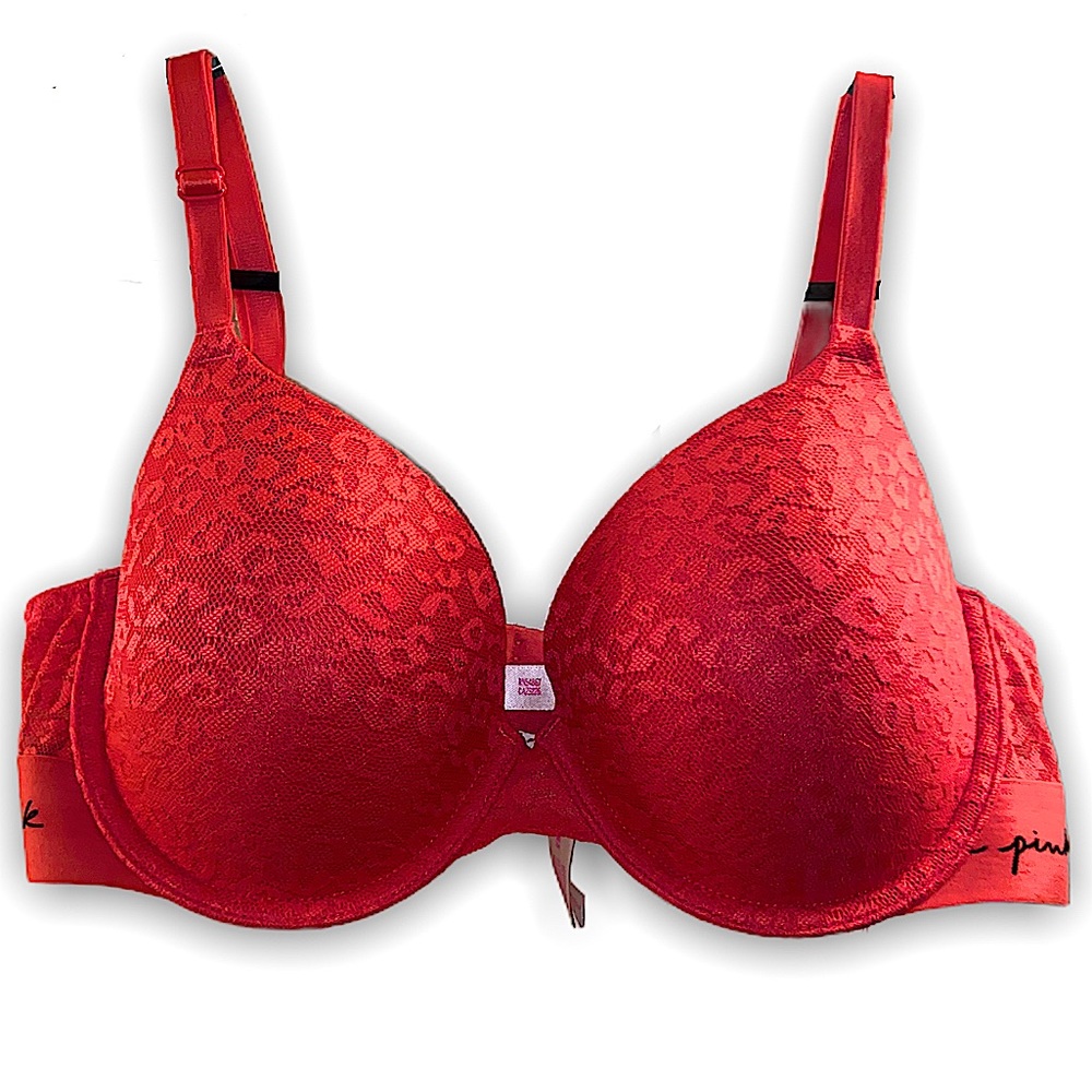 PINK Lace Push-Up Bra